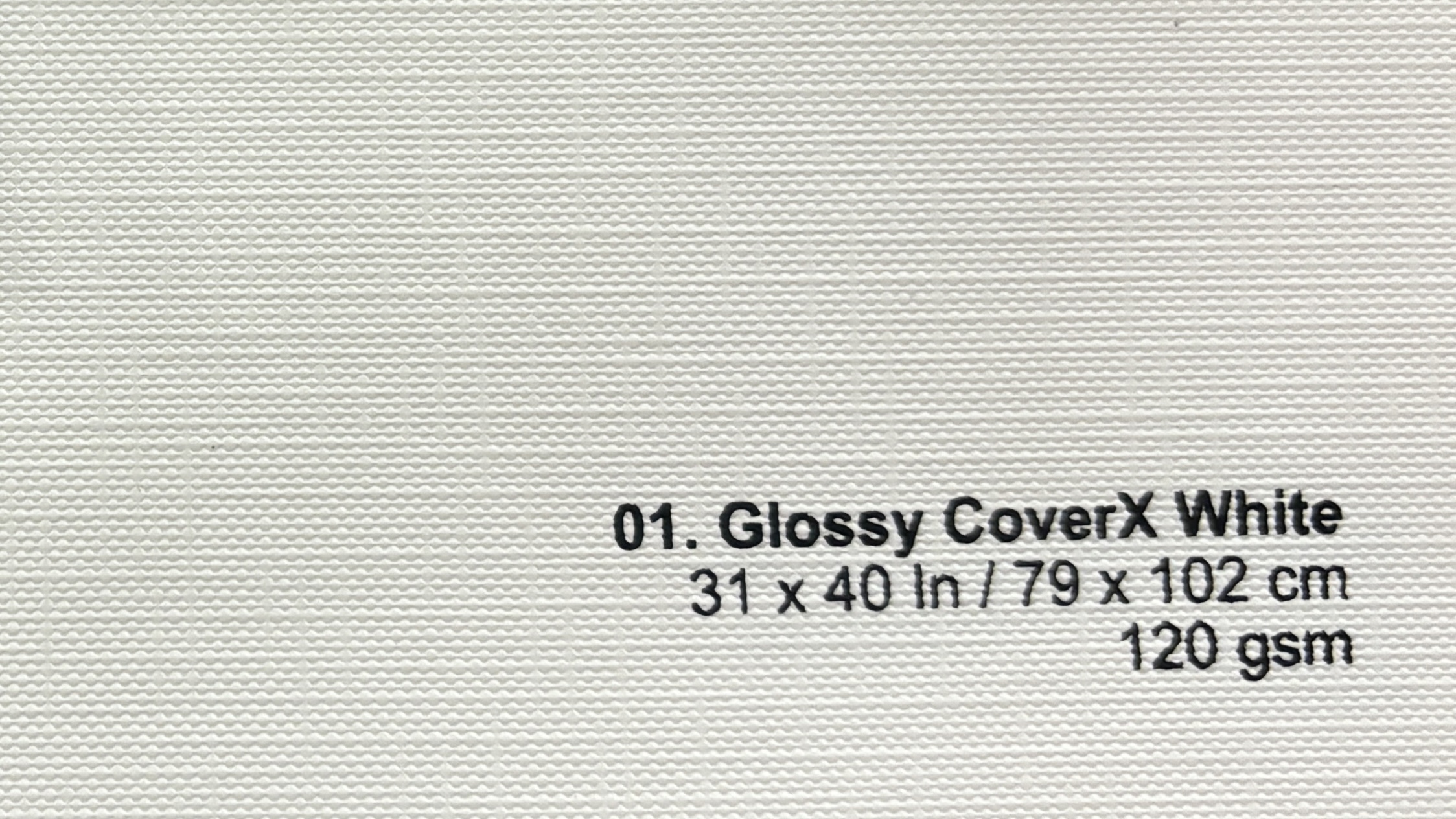 Glossy Coverx White 120gsm