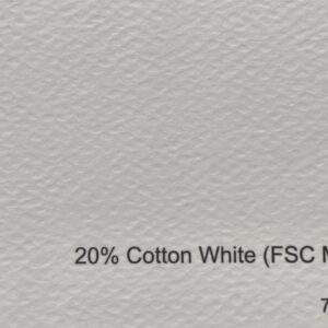 20 % Cotton White 240 gsm