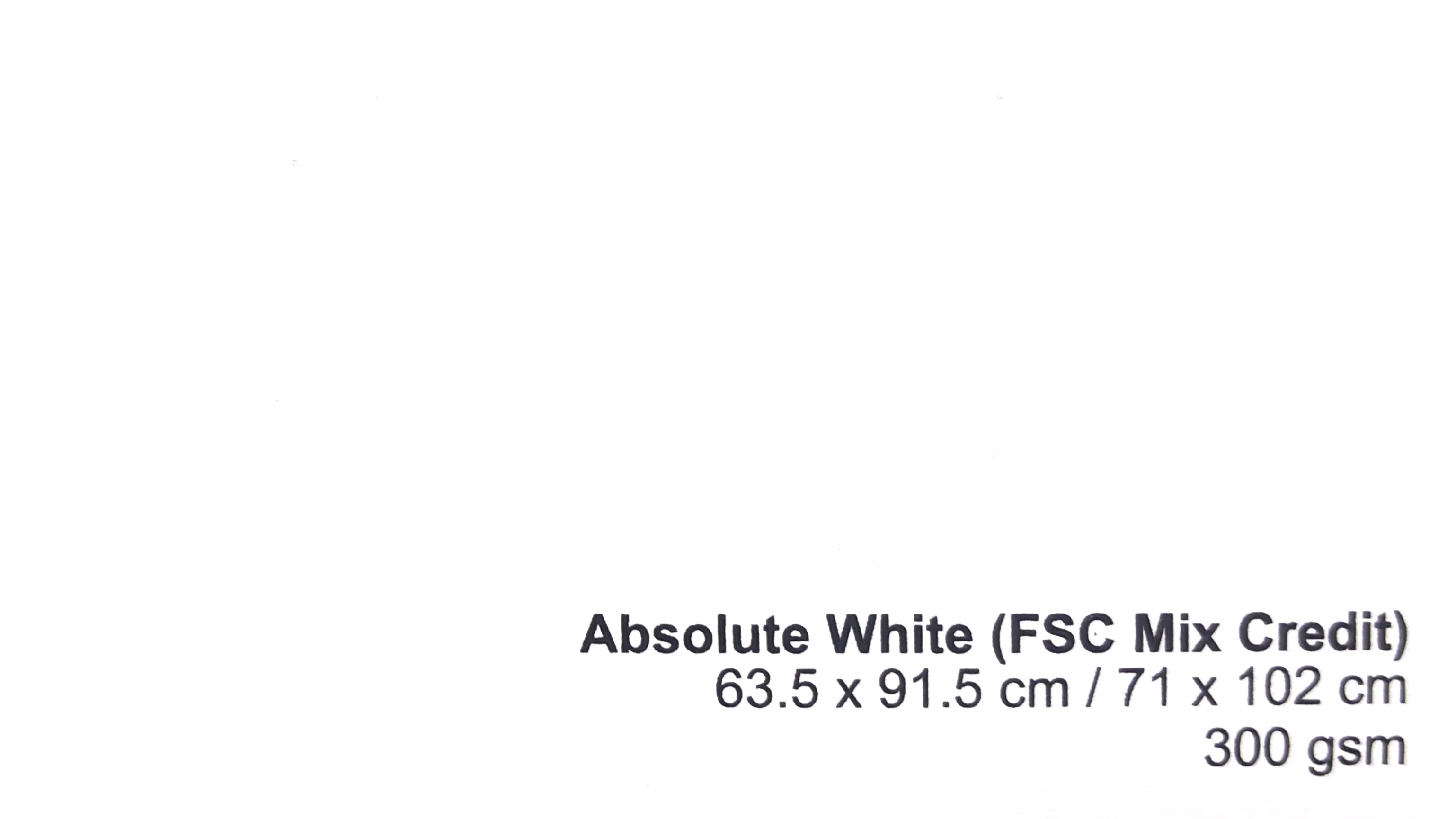 Absolute White 300 gsm