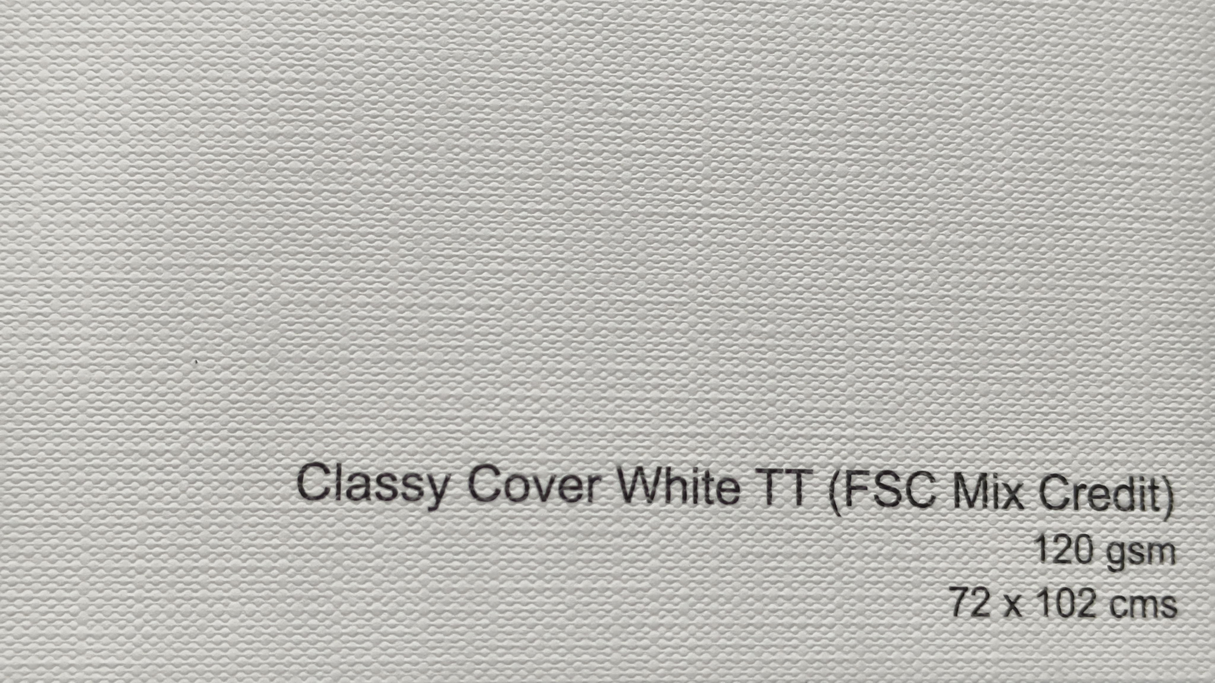 Classy Cover White TT 120 gsm