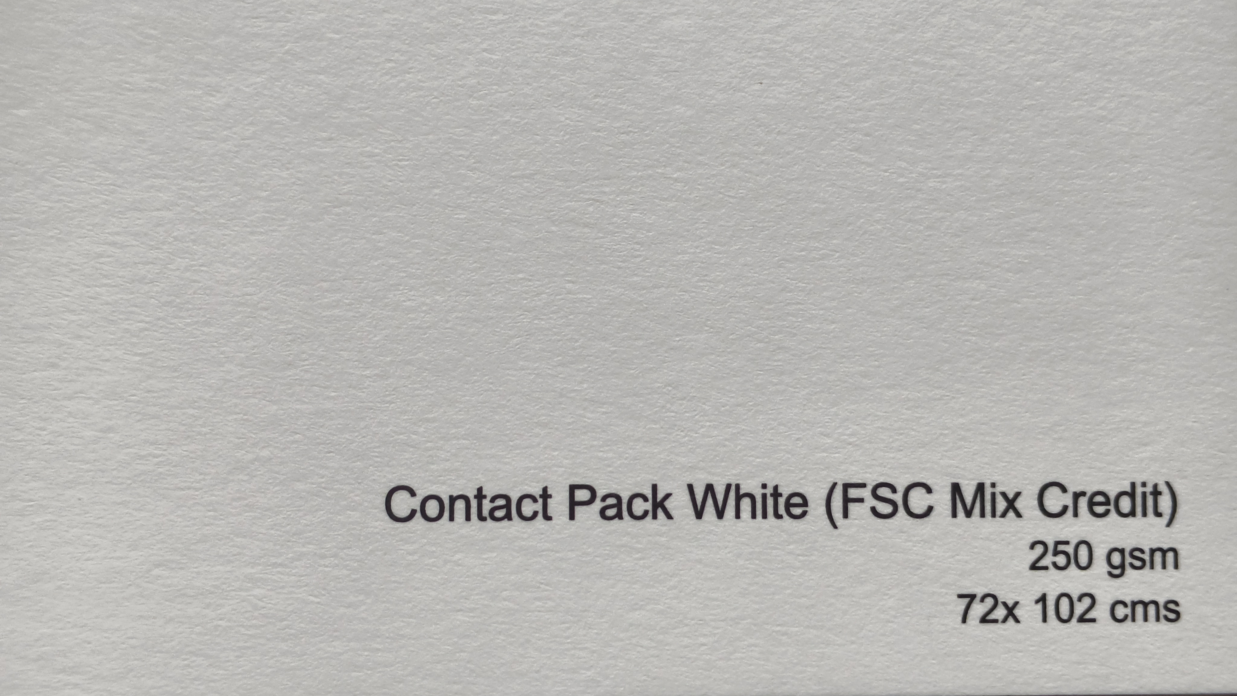 Contact Pack White 250 gsm