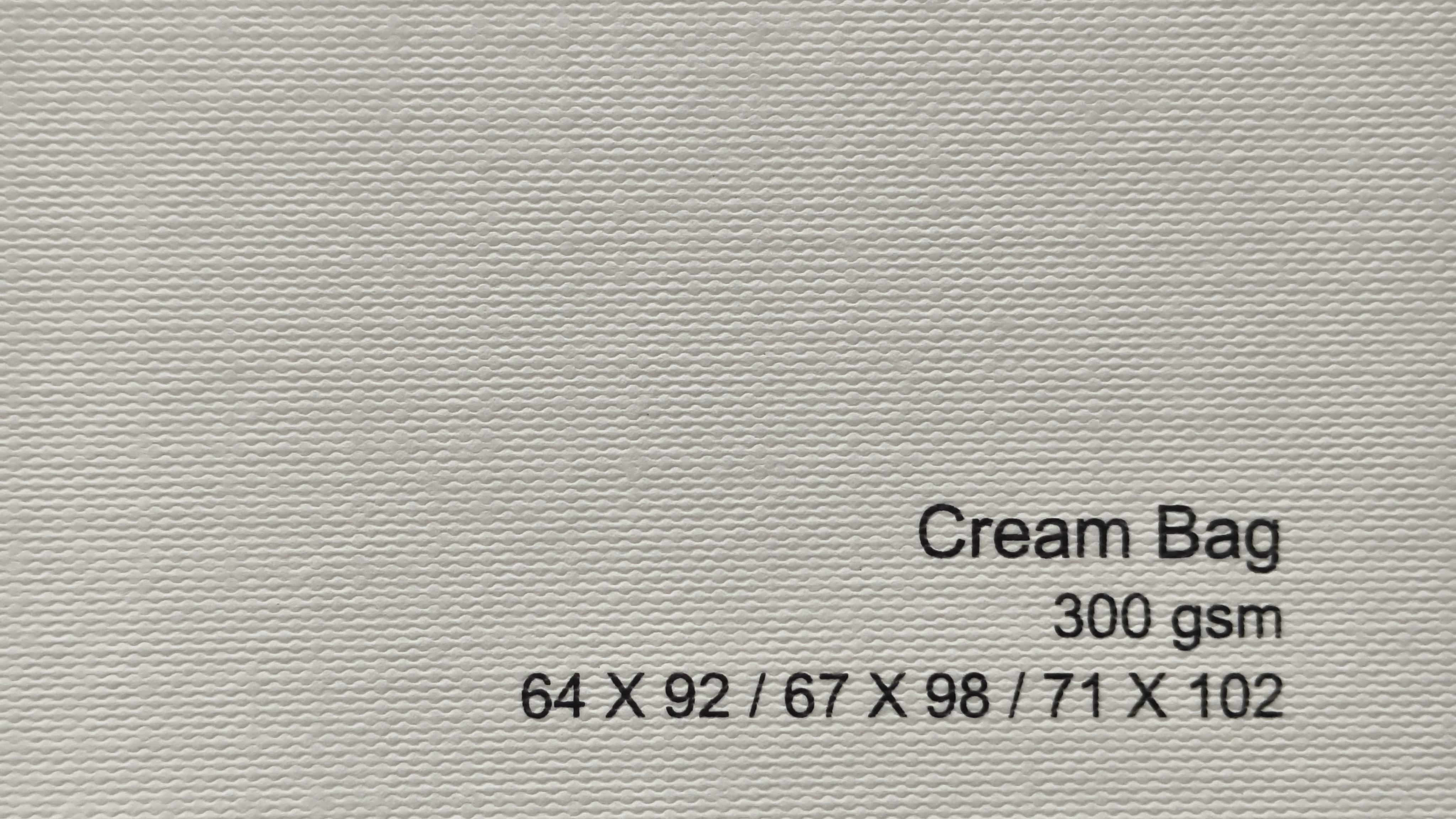 Cream Bag 300 gsm