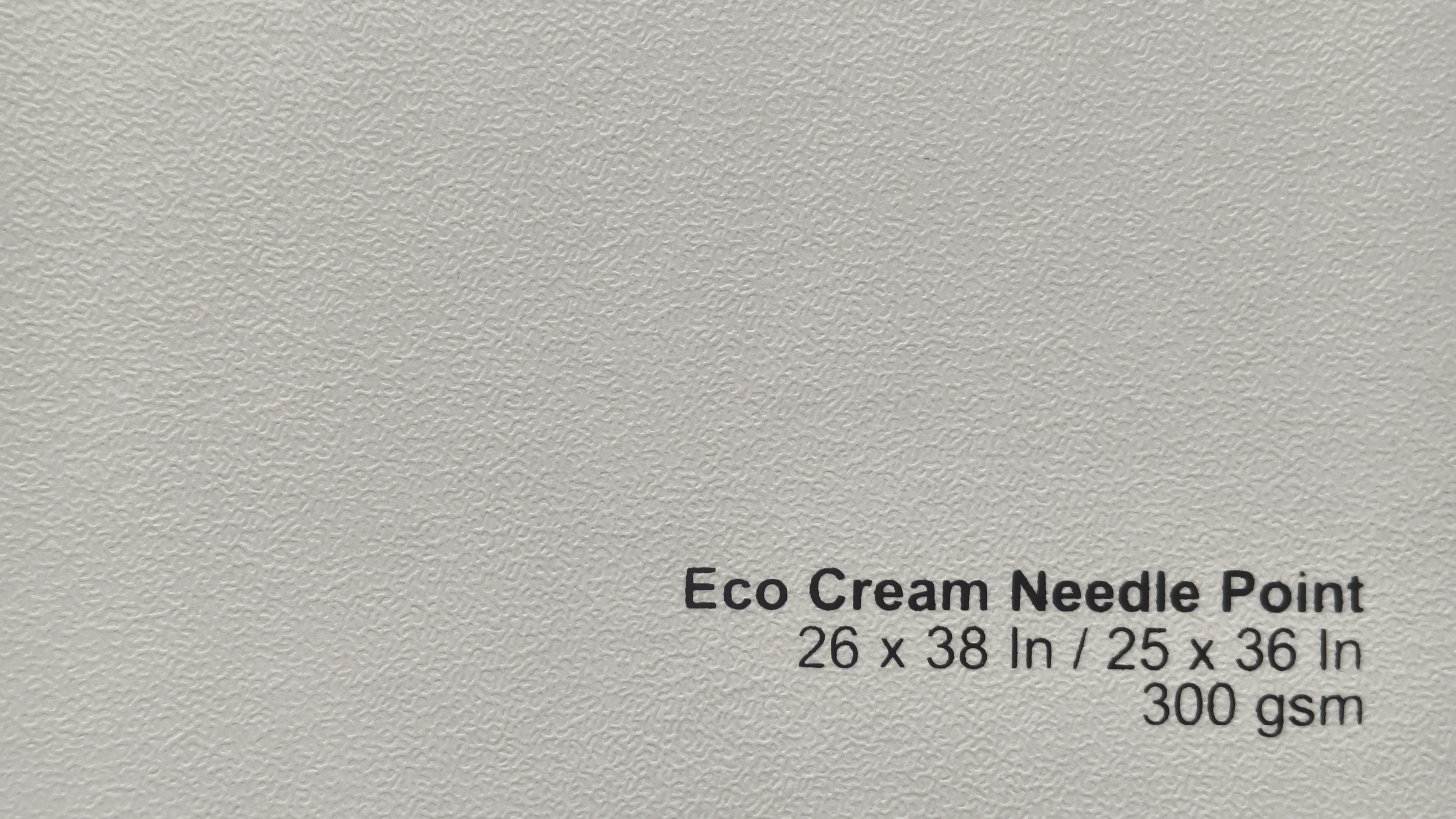 Eco Cream Needle Point 300 gsm