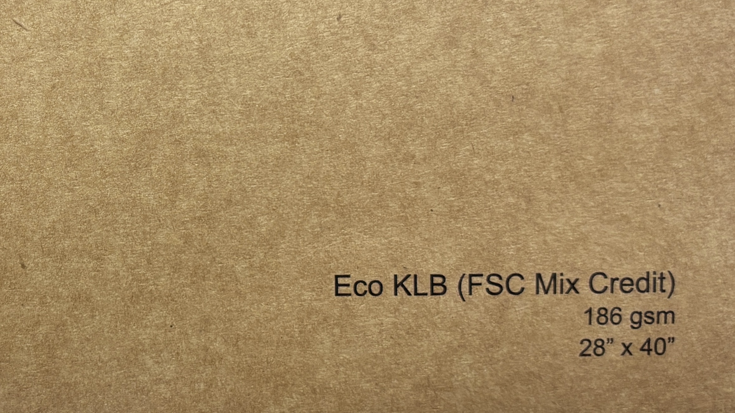 Eco KLB FSC Mix Credit 186 gsm