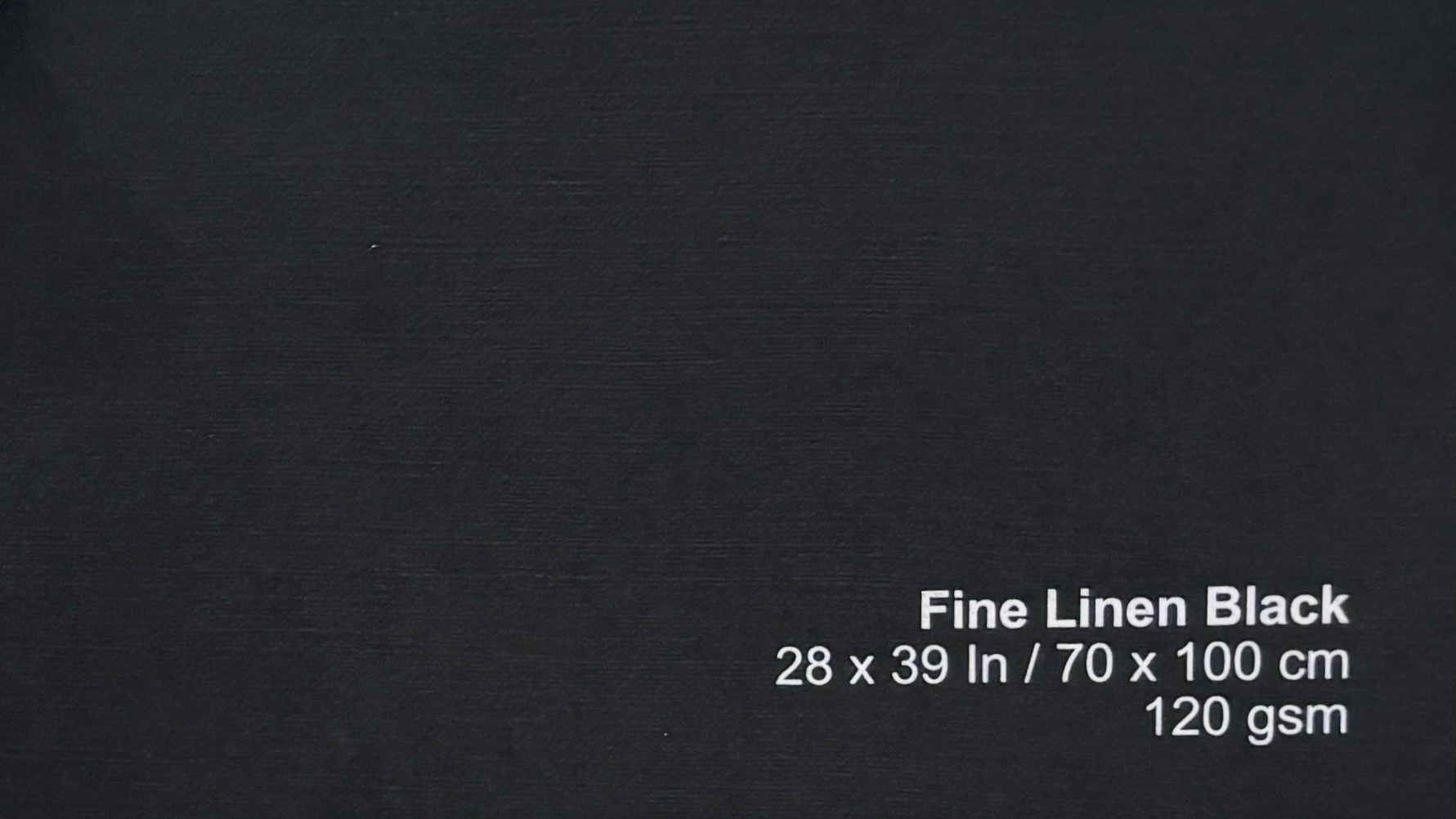 Fine linen Black 120gsm