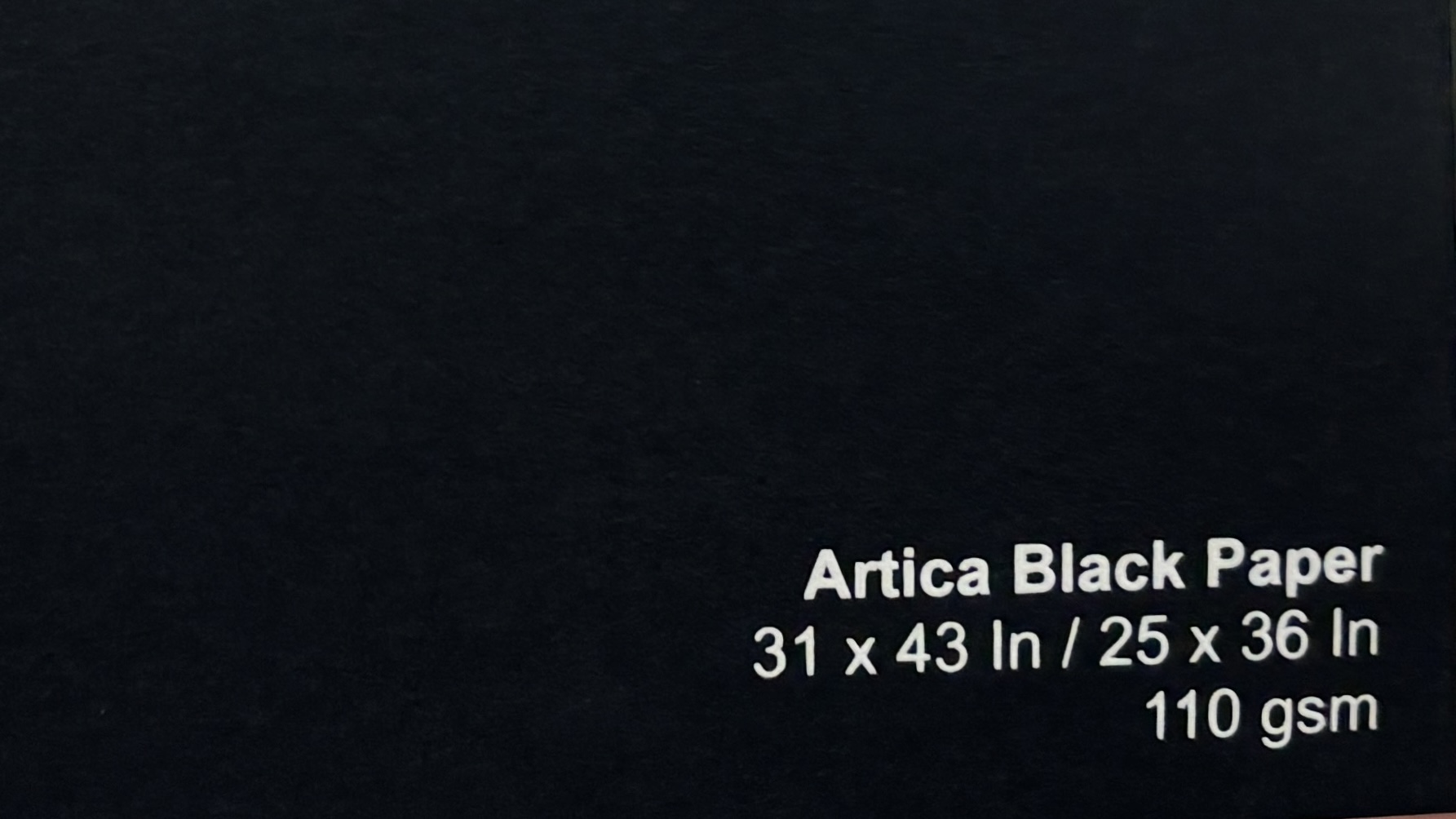 Artica Black Paper 110 GSM