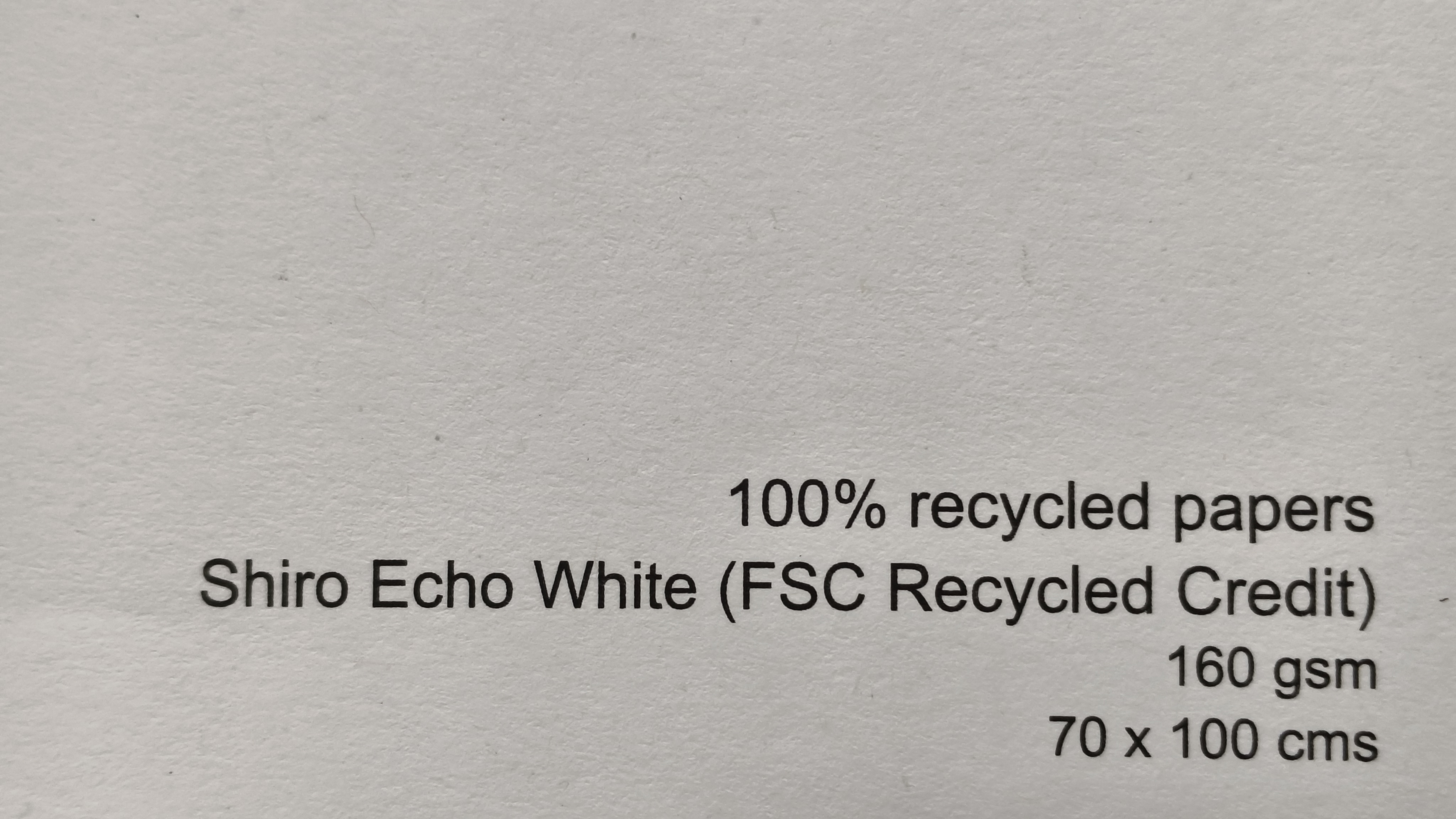 Shiro Echo White 160 gsm