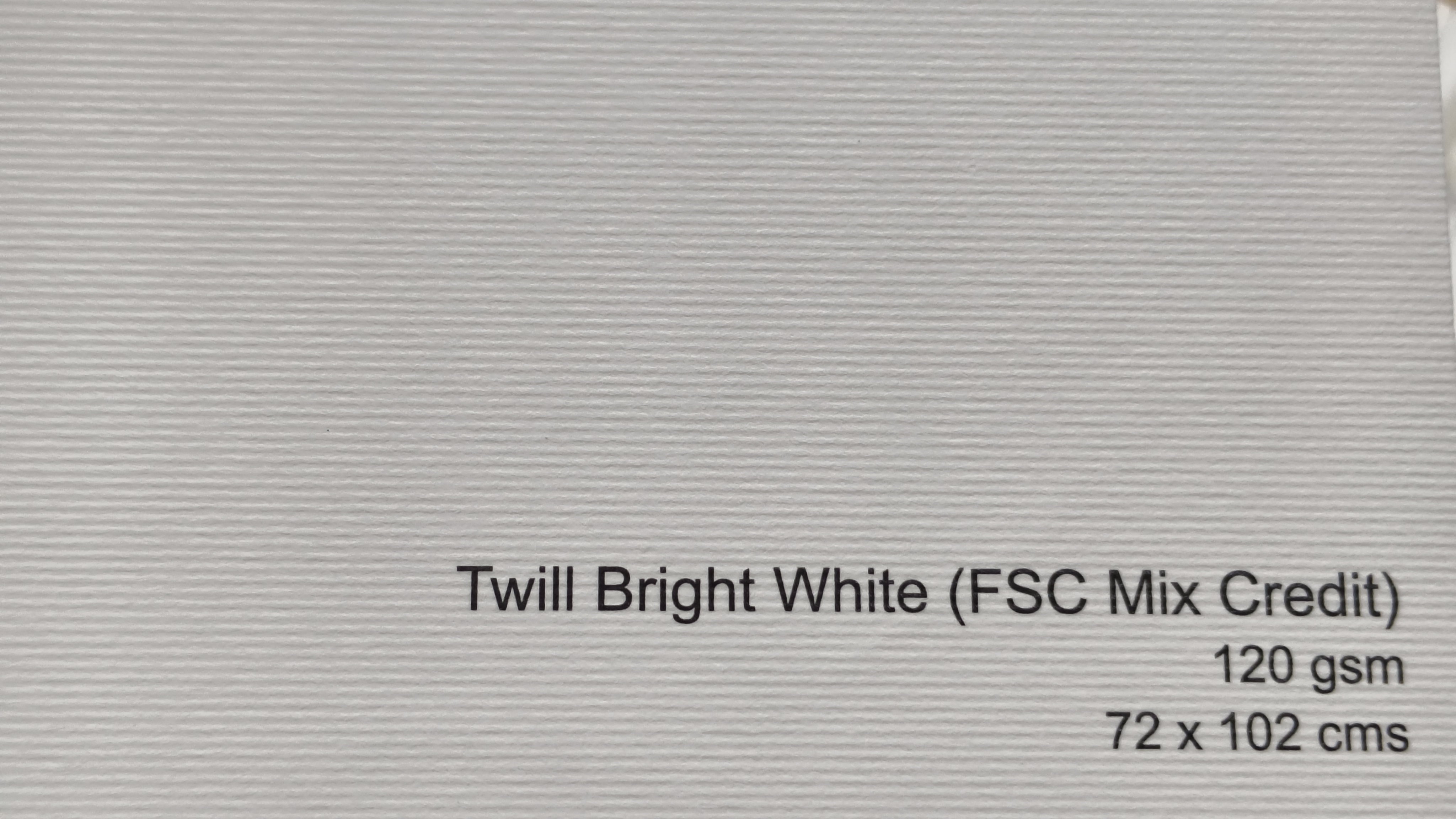 Twill Bright White 120 gsm