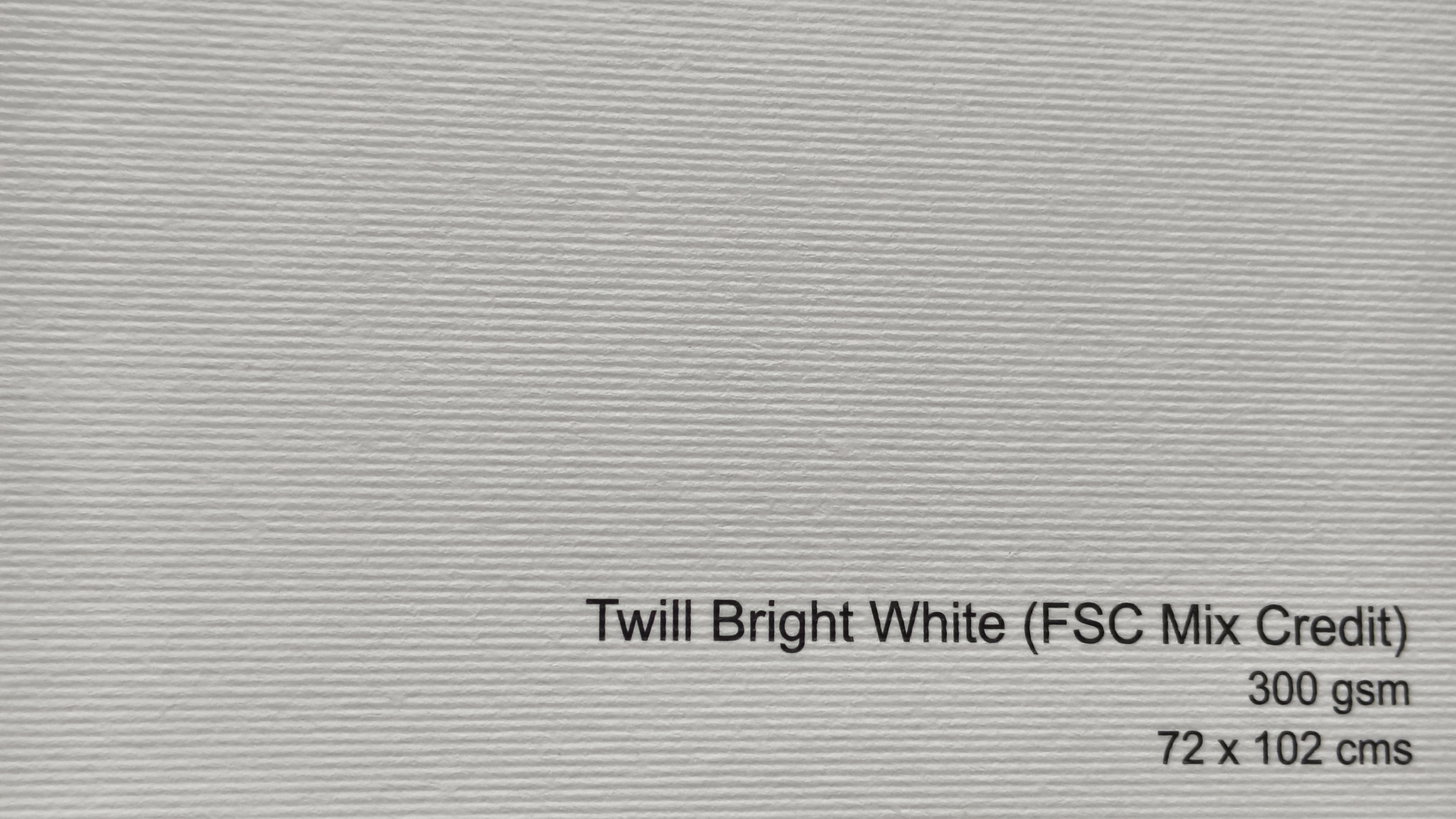 Twill Bright White 300 gsm