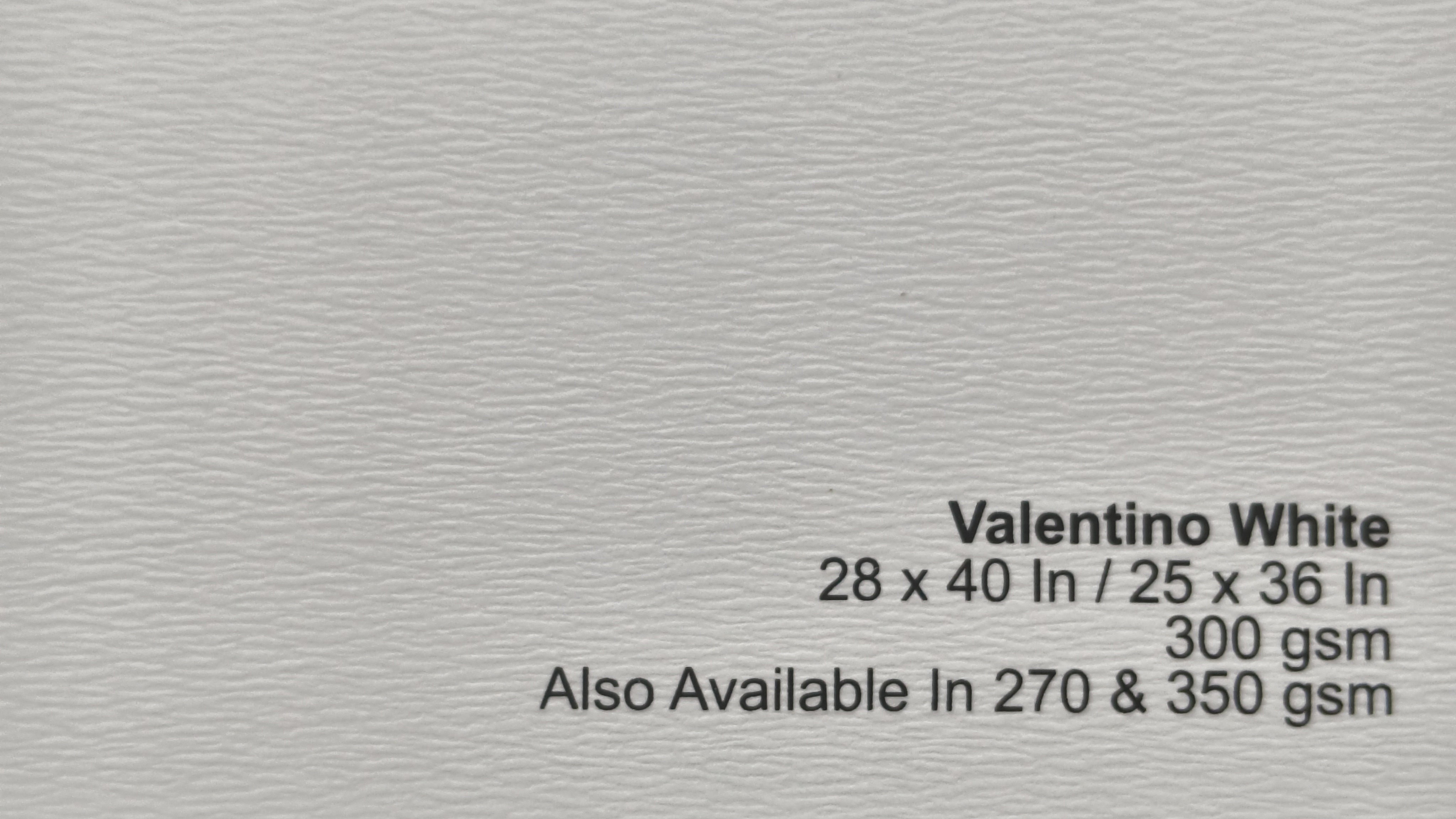 Valentino White 300gsm