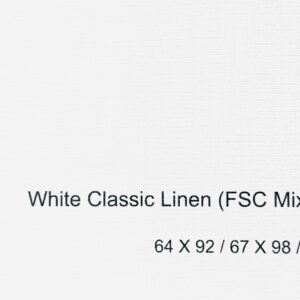 White Classic linen 350gsm Size 64 x 92, 67 x 98 , 71 x 102