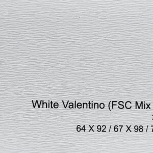 White Valentino 300gsm Size 64 x 92, 67 x 98 , 71 x 102