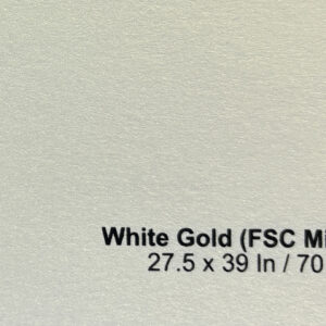 White gold 27.5 x 39In 70 x 100cm 120gsm